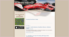 Desktop Screenshot of f1newstoday.com